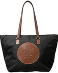 Tucker Tweed 'Devon Day' Fox Hunting Bag in Black/Chestnut