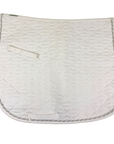 Dover Saddlery 'Double Diamond' Dressage Pad in White - Full