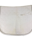 Dover Saddlery 'Double Diamond' Dressage Pad in White - Full