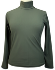 CALLIDAE 'The Featherweight' Riding Mock Neck in Olive