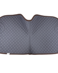 Sixteen Cypress Dressage Saddle Pad in Navy/Cognac