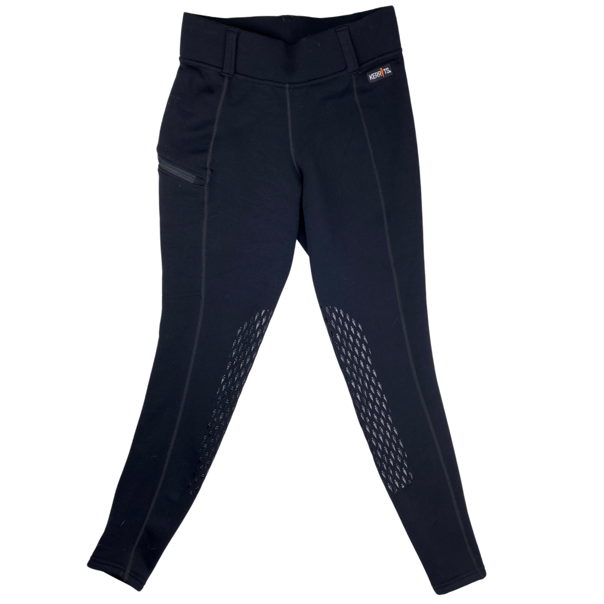 Kerrits 'Power Stretch' Knee Patch Pocket Tights in Black