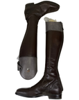 Tucci Time 'Everytime Galileo' Custom Tall Field Boots in Brown/Grey