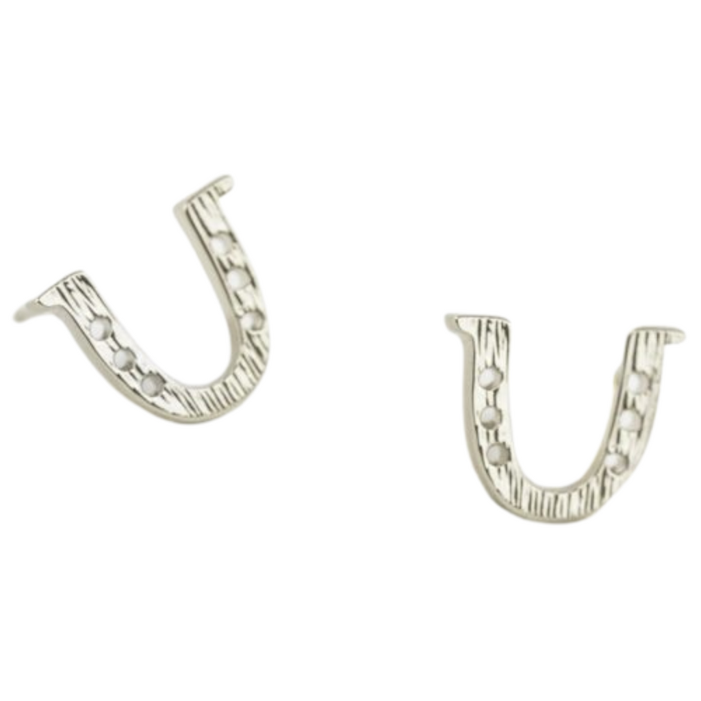 Mare Modern Goods Horseshoe Studs in Silver