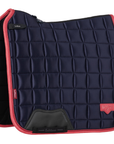 LeMieux Loire Classic Dressage Pad in Navy/Cranberry