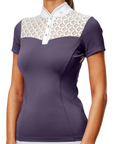 Equestrian Stockholm 'Crystal Champion' Competition Top in Dark Violet