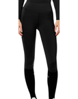 Equestrian Stockholm 'Movement' Dressage Riding Tights in All Black