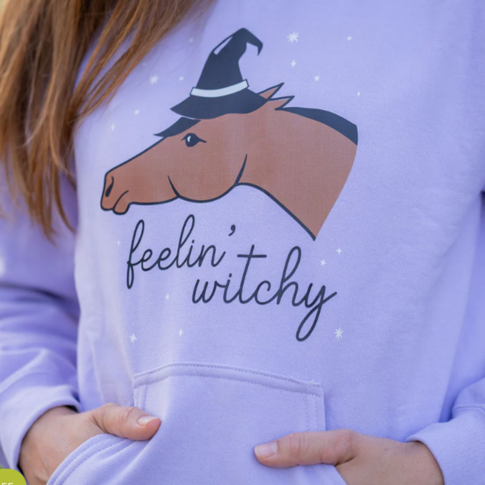 Dapplebay 'Feelin' Witchy' Hoodie in Purple - Women's XXL