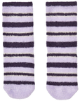 LeMieux Mini 'Sabrina' Stripe Fluffy Socks in Lilac
