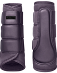 Equestrian Stockholm Mesh Brushing Boots in Dark Violet