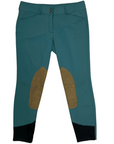 Front of RJ Classics 'Gulf' Knee Patch Breeches in Seaweed - Women's 32R