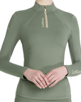 Lemieux 'Classique' Long Sleeve Baselayer in Rosemary