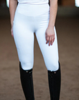 Equestrian Stockholm 'Movement' Dressage Riding Tights in White