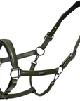 Equestrian Stockholm Glimmer Anatomic Leather Halter in Striking Valley