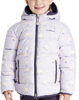 LeMieux Mini Printed 'Lilo' Puffer Jacket in Lilac