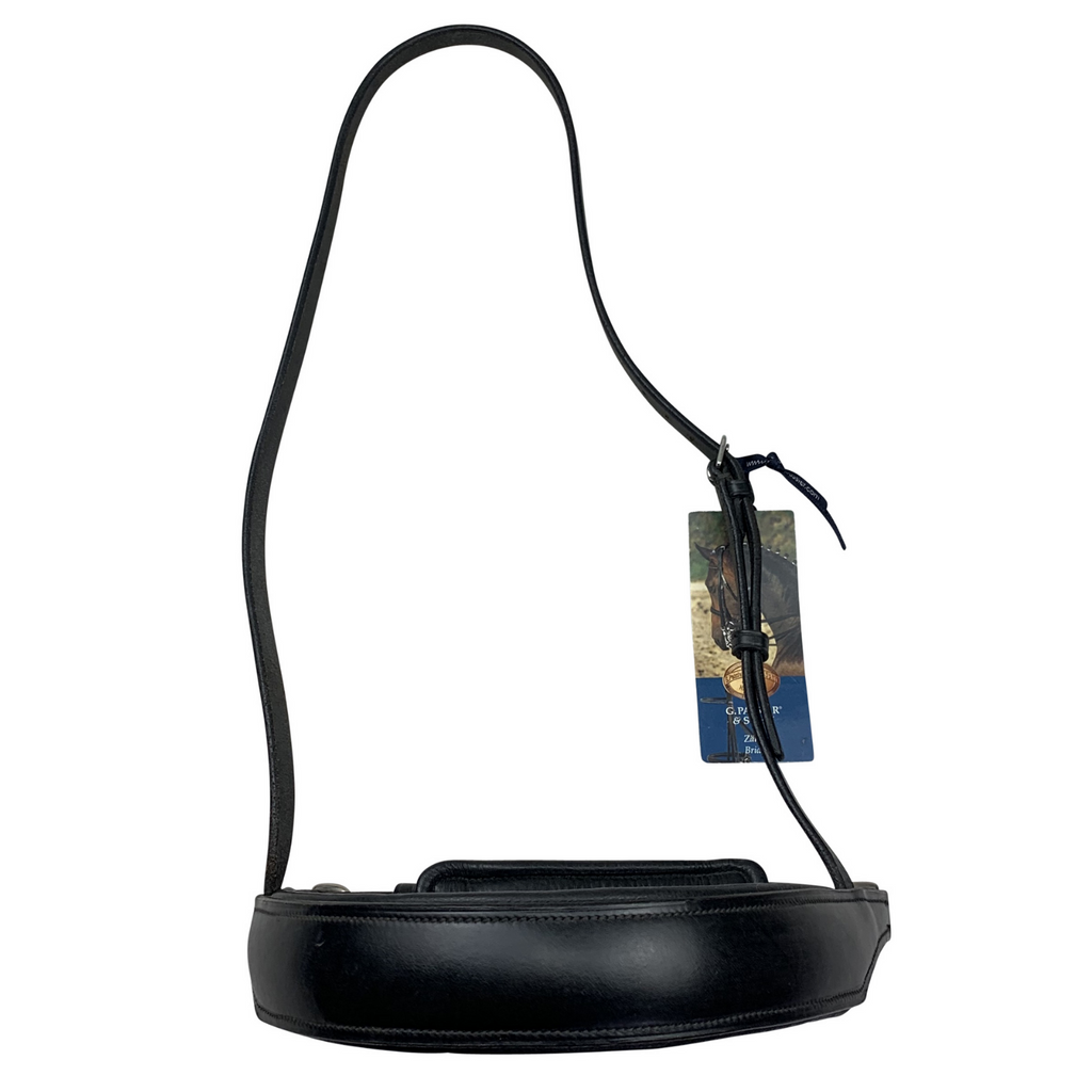 Passier Recess French Crank Noseband in Black - Full