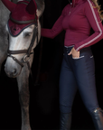 Equestrian Stockholm 'Airflow Luxe' Knee Grip Breeches in Navy - Women's EU 34 (US 22)