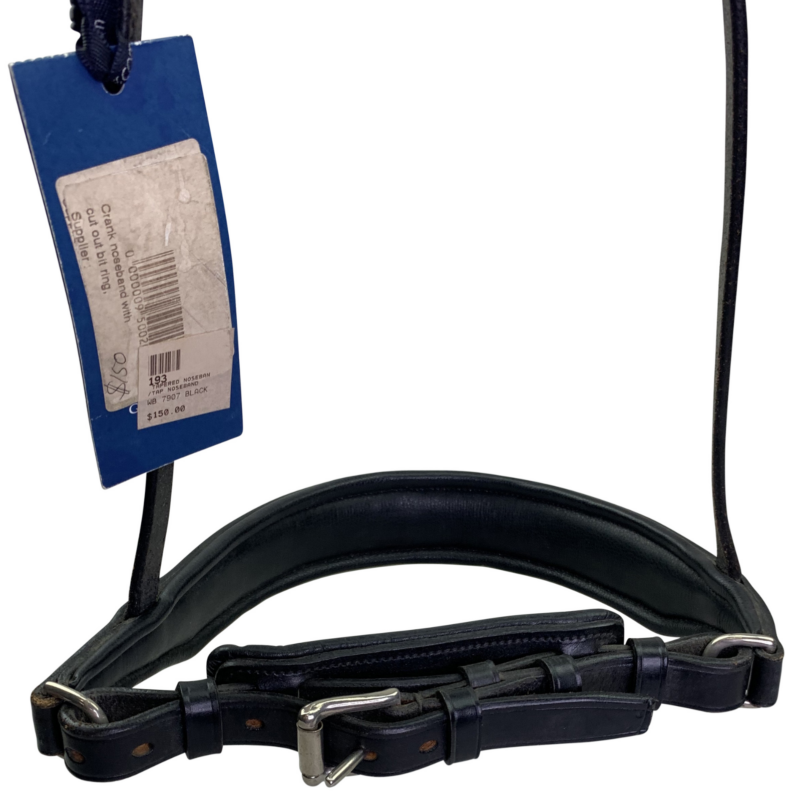 Passier Recess French Crank Noseband in Black - Full