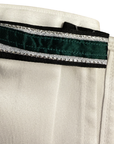 Dara James Designs Stock Tie in White/Green/Black