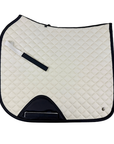 Sixteen Cypress Dressage Saddle Pad in Off-White/Black