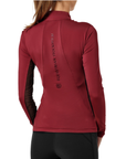 Equestrian Stockholm 'Air Breeze' Sunshirt in Bordeaux - Women's XL