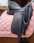 Equestrian Stockholm Dressage Saddle Pad in Line Pink