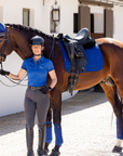 LeMieux Suede Dressage Pad in Benetton Blue