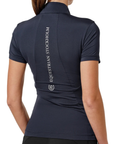 Equestrian Stockholm 'Air Breeze' Short Sleeve Sunshirt in Midnight Blue