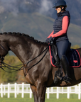 LeMieux Loire Classic Dressage Pad in Navy/Cranberry