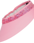 EquiVisor 'Glitz' Sun Visor in Pink/Pink Glitter Band