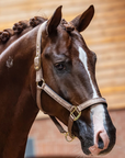 Equestrian Stockholm Line Halter in Champagne