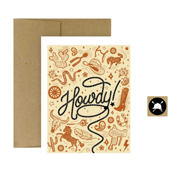 Hunt Seat Paper Co. "Howdy" Card