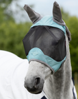LeMieux 'Visor-Tek' Half Fly Mask in Lagoon
