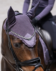 Equestrian Stockholm Ear Bonnet in Dark Violet