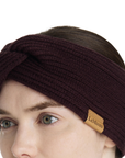 LeMieux 'Clara' Rib Knot Headband in Damson