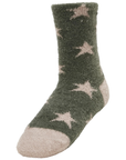 LeMieux Mini 'Sasha Star' Fluffy Socks in Almond