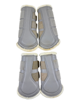 PS of Sweden Brushing Boots Set in Grey Taupe