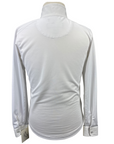 Essex Classics Talent Yarn Kids Long Sleeve Show Shirt in White/Carrots - Children's Medium