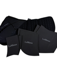 LeMieux 'ProSorb Plain 3 Pocket' Quilted Half Pad Black in Black
