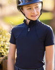 LeMieux Young Rider Short Sleeve Base Layer in Indigo