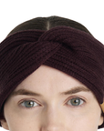 LeMieux 'Clara' Rib Knot Headband in Damson