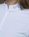 Equestrian Stockholm 'Divine Motion' Competition Top in White - Women's Small