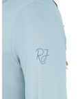 RJ Classics 'Jemma' Mock Neck Shirt in Summer Sky