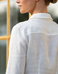 Equestrian Stockholm Linen Shirt in White