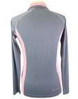 Ariat TEK Tri Factor 1/4 Zip Shirt in Grey/Pink