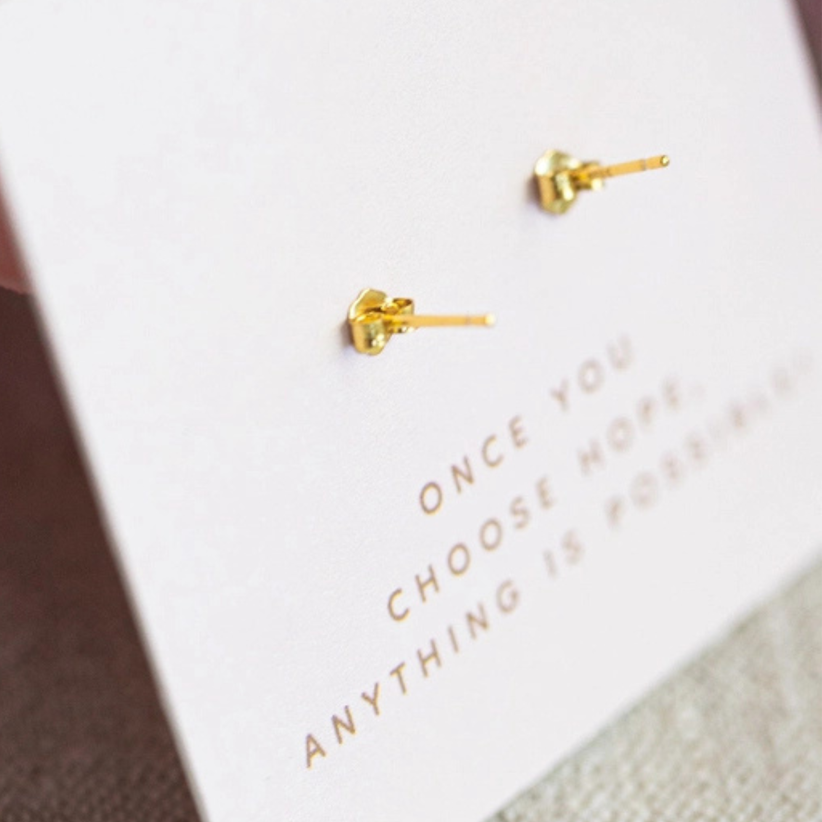 Bridle Up Hope Luxe Horseshoe Earrings in Yellow Gold