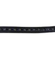 People On Horses Crystal Belt in Black/Blue/Silver