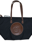 Tucker Tweed 'Devon Day' Polo Bag in Black/Chestnut
