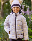 LeMieux Mini Printed 'Lilo' Puffer Jacket in Lilac
