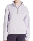 LeMieux 'Keira' Quarter Zip Sweater in Lilac